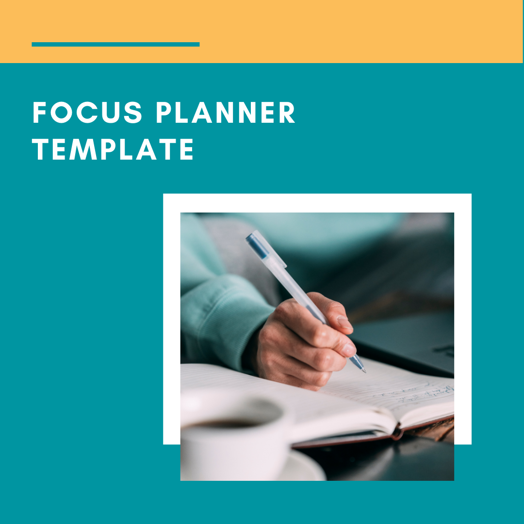 Focus Planner Printable Template – Provider Marketing